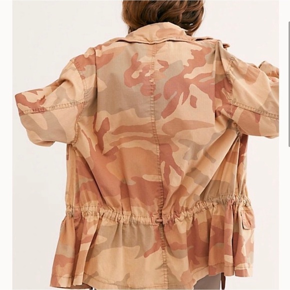 FREE PEOPLE Lead The Way Camo Jacket 🧥 | Longline Utility Grunge - Picture 10 of 16